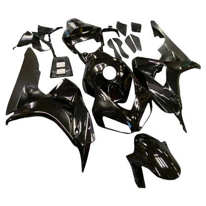 Kit Carenatura Nero Lucido Carrozzeria ABS adatto per Honda CBR1000RR 2006 2007 Generico