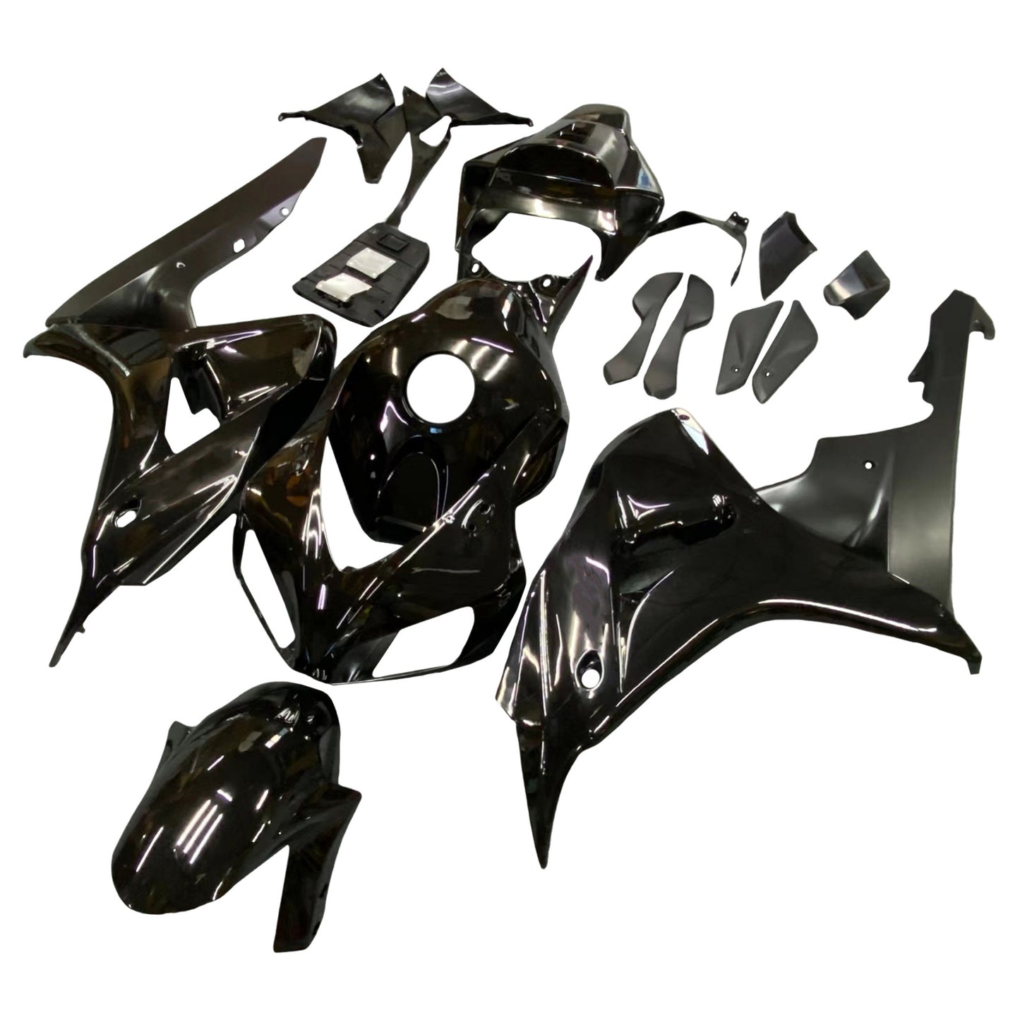 Amotopart rivestimento Honda CBR1000RR 2006-2007 Kit trigger nero lucido di controllo