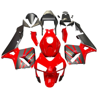 Amotopart 2003 2004 CBR600rr Honda Cladding Black & Red Kit