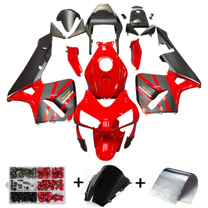 Carena Kit Carrozzeria ABS adatta per Honda CBR600RR 2003 2004 Rosso Generico