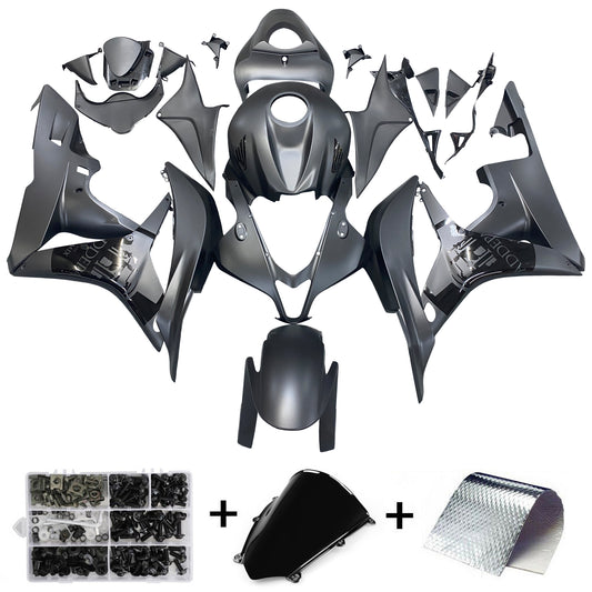 Amotopart Honda CBR600RR 2007 2008 Partenza MATT BLACH Kit BODYWORK ABS