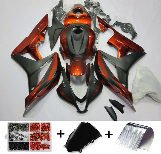 Carena Kit Carrozzeria ABS adatta per Honda CBR600RR 2007 2008 Rosso Nero Generico