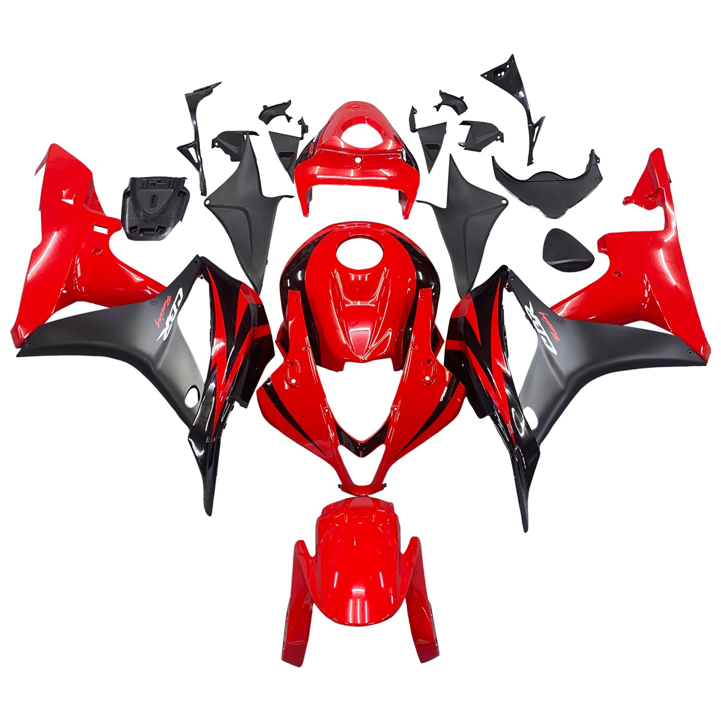 Amotopart 2007-2008 CBR600rr Honda Cladding Abbigliamento Red Kit