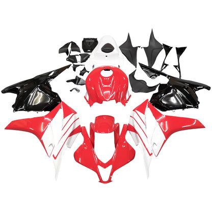 Amotopart 2009-2012 CBR600rr Honda Cladding Red White Kit