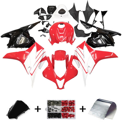 Amotopart 2009-2012 CBR600rr Honda Cladding Red White Kit