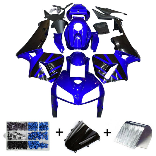 Kit Carena per Honda CBR600RR 2005 2006 Blu Nero Carrozzeria Stampo ABS Nero Rosso Generico