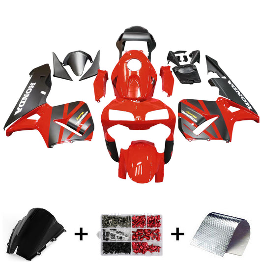 Amotopart 2003-2004 Honda CBR600 Cladding Red & Black Kit