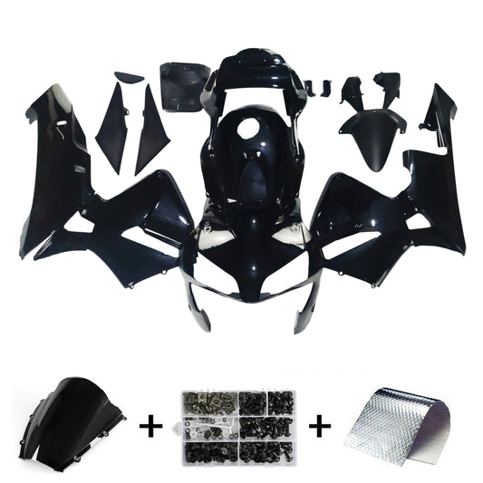 Amotopart 2003-2004 CBR600rr Honda Cladding Black Kit