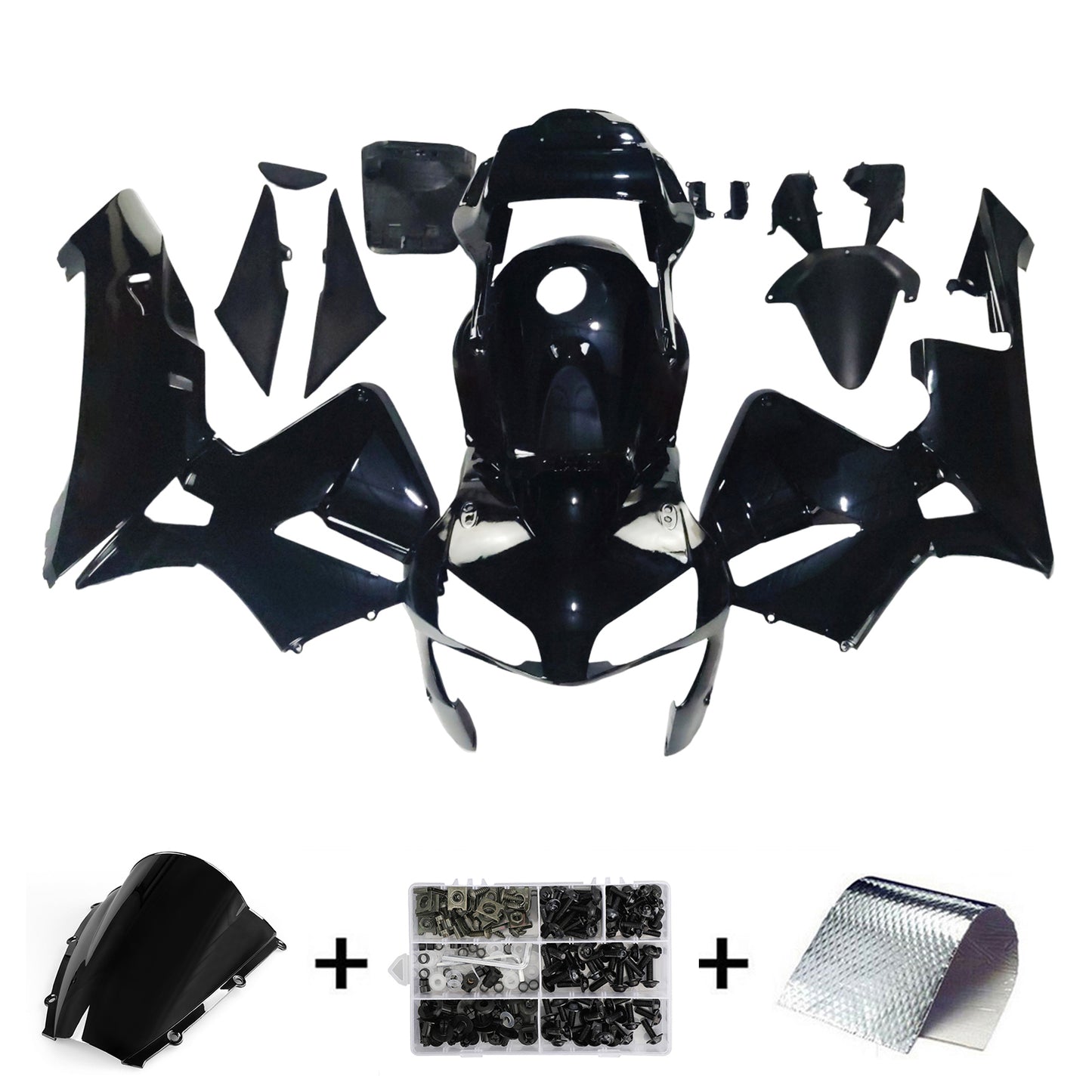 Amotopart 2003-2004 Honda CBR600 Kit nero rivestimento