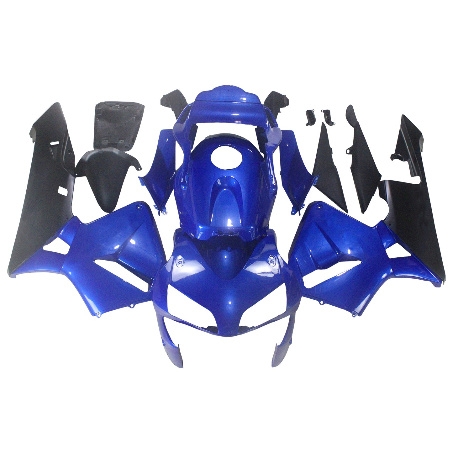 Per CBR600RR 2003-2004 Carrozzeria Carenatura ABS blu Set di plastica stampata ad iniezione Generico