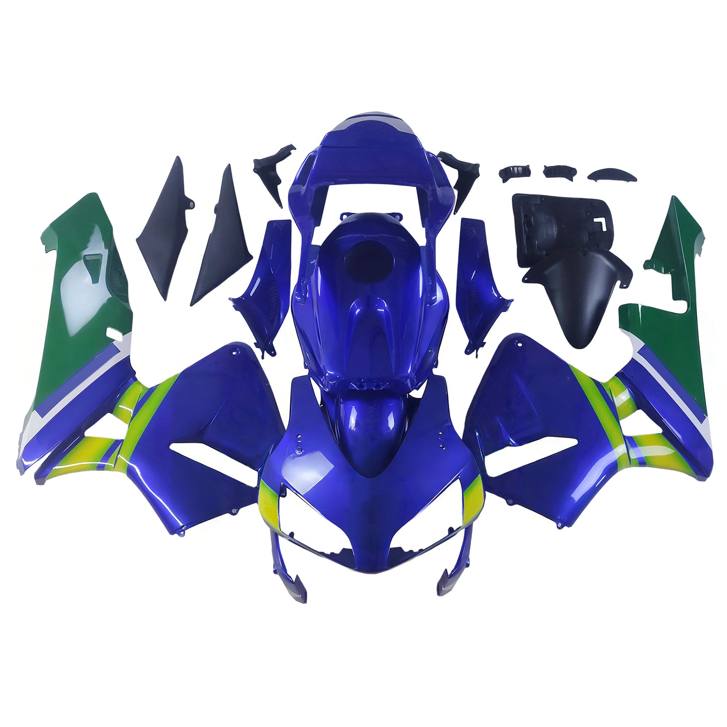 Per CBR600RR 2003-2004 Carrozzeria Carenatura ABS blu Set di plastica stampata ad iniezione Generico