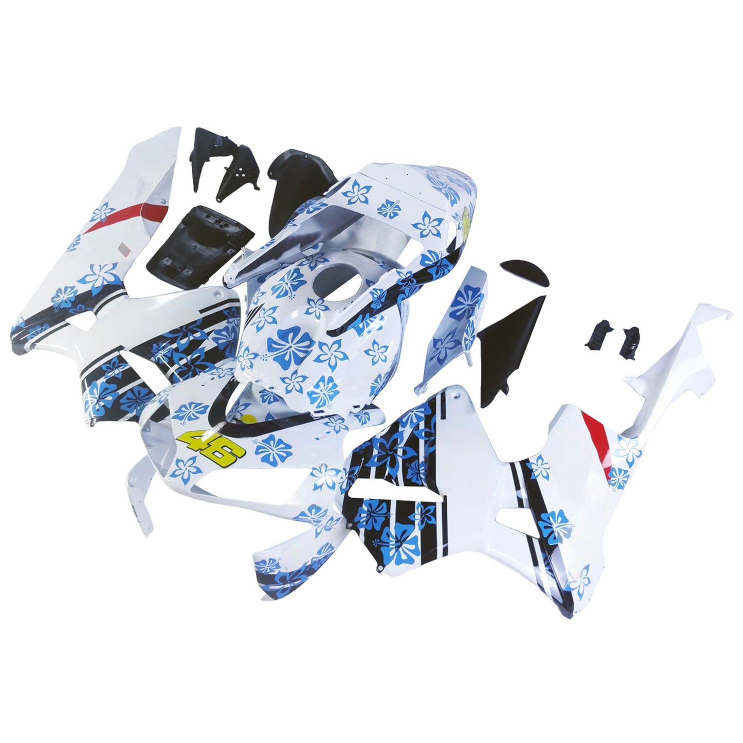 Carene 2003-2004 Honda CBR 600 RR Multicolore Floreale Racing Generico