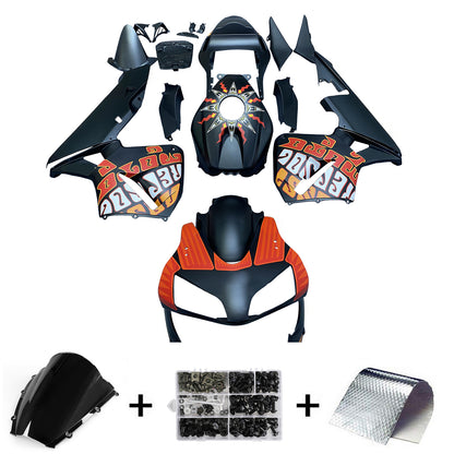 Carene 2003-2004 Honda CBR 600 RR Nero Opaco Valentino Rossi Moto Generico