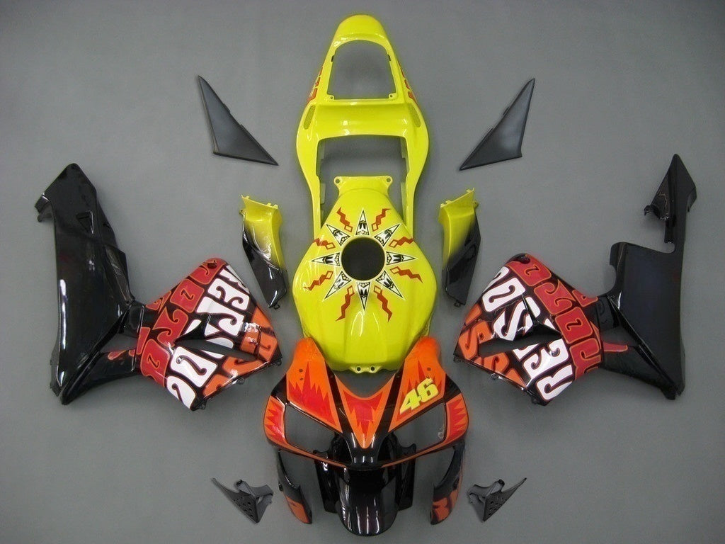 Carene 2003-2004 Honda CBR 600 RR Giallo Nero Valentino Rossi Repsol Moto Generic