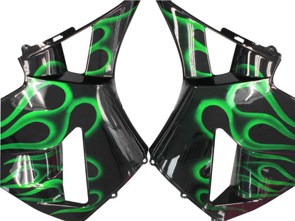 Carene 2003-2004 Honda CBR 600 RR Black & Green Flame Generico
