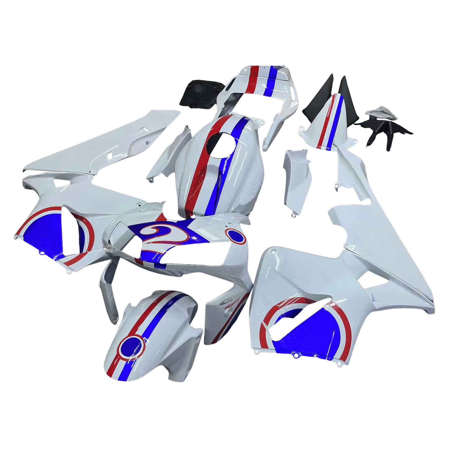 Carene 2003-2004 Honda CBR 600 RR No.2 Bianco Repsol Generico