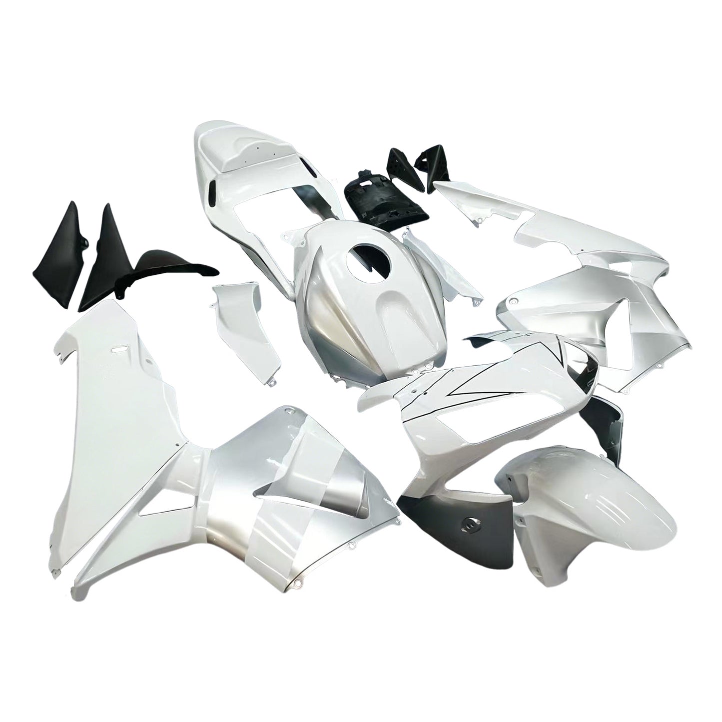 Carene 2003-2004 Honda CBR 600 RR Bianco &amp; Argento Repsol Generic