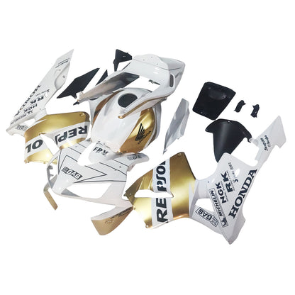 Amotopart 2003-2004 Honda CBR600 Cladding White & Gold Kit