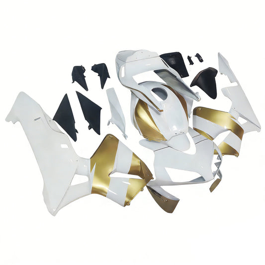 Amotopart 2003-2004 Honda CBR600 Cladding White & Gold Kit