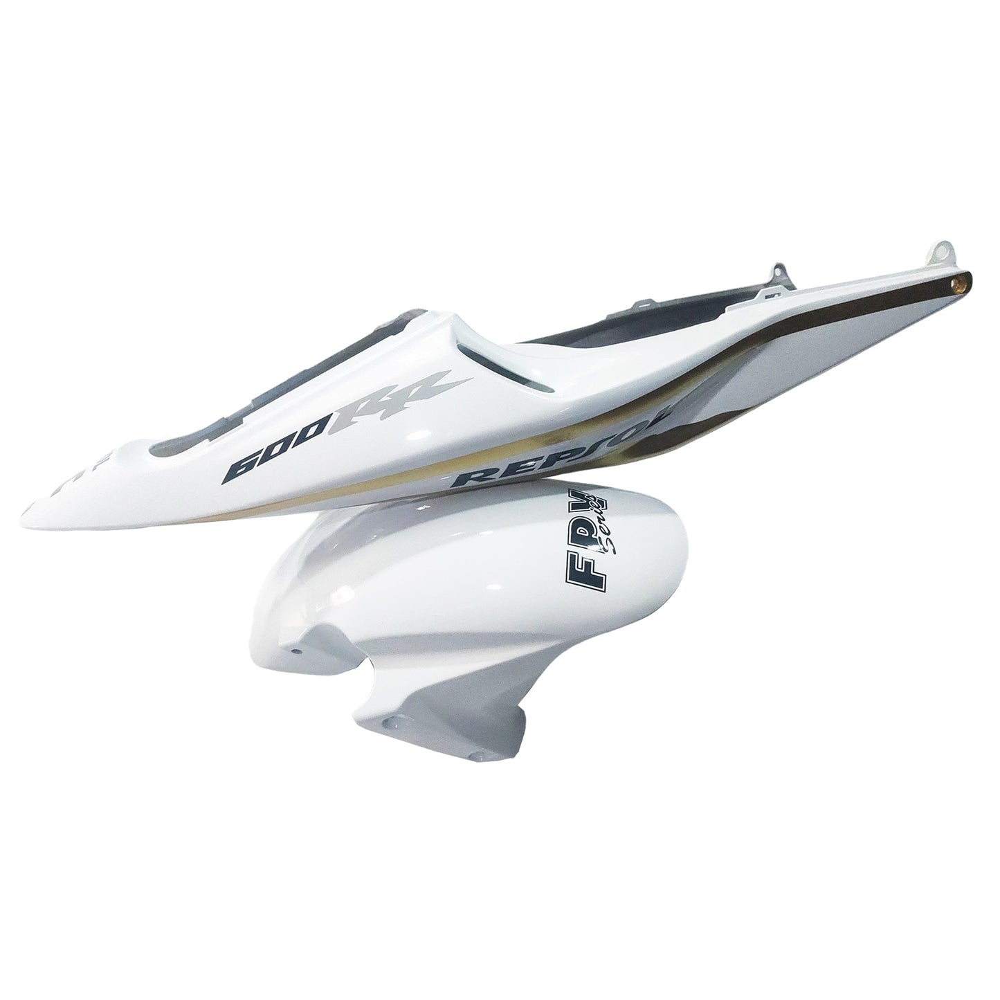 Amotopart 2003-2004 Honda CBR600 Cladding White & Gold Kit