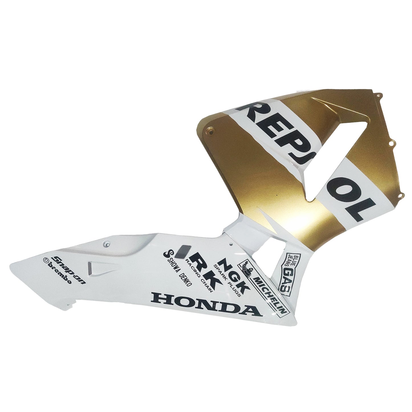 Amotopart 2003-2004 Honda CBR600 Cladding White & Gold Kit