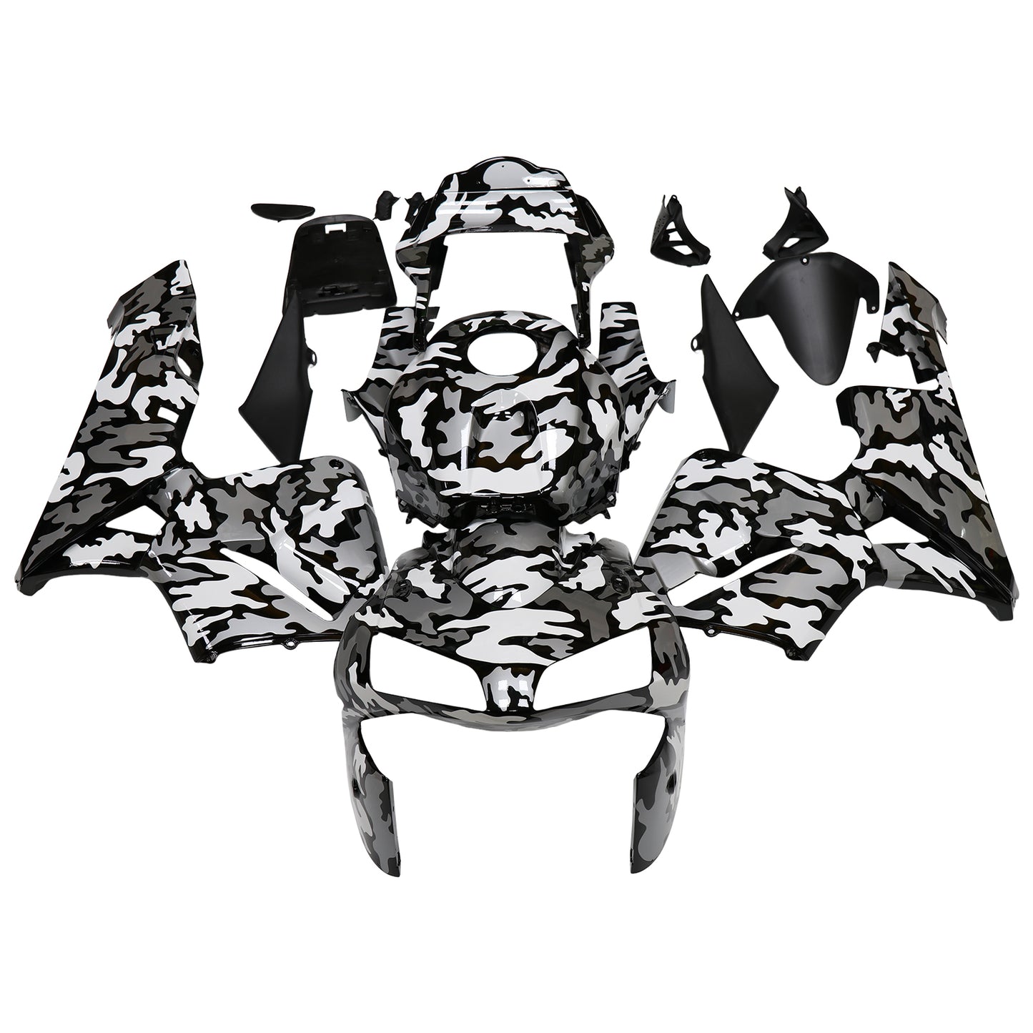 Per CBR600RR 2003-2004 Carrozzeria Carenatura ABS Stampato ad iniezione Plastica Set Multi-Color Generico