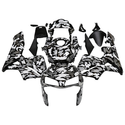 Carene 2003-2004 Honda CBR 600 RR Blk Wht Silver Camouflage Racing Generico