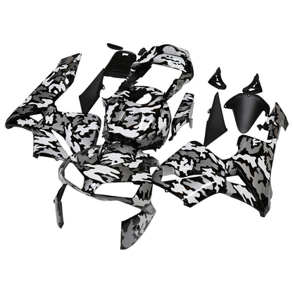 Carene 2003-2004 Honda CBR 600 RR Blk Wht Silver Camouflage Racing Generico