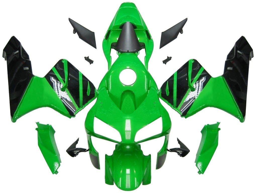 Carene 2003-2004 Honda CBR 600 RR Verde & Nero CBR Racing Generic