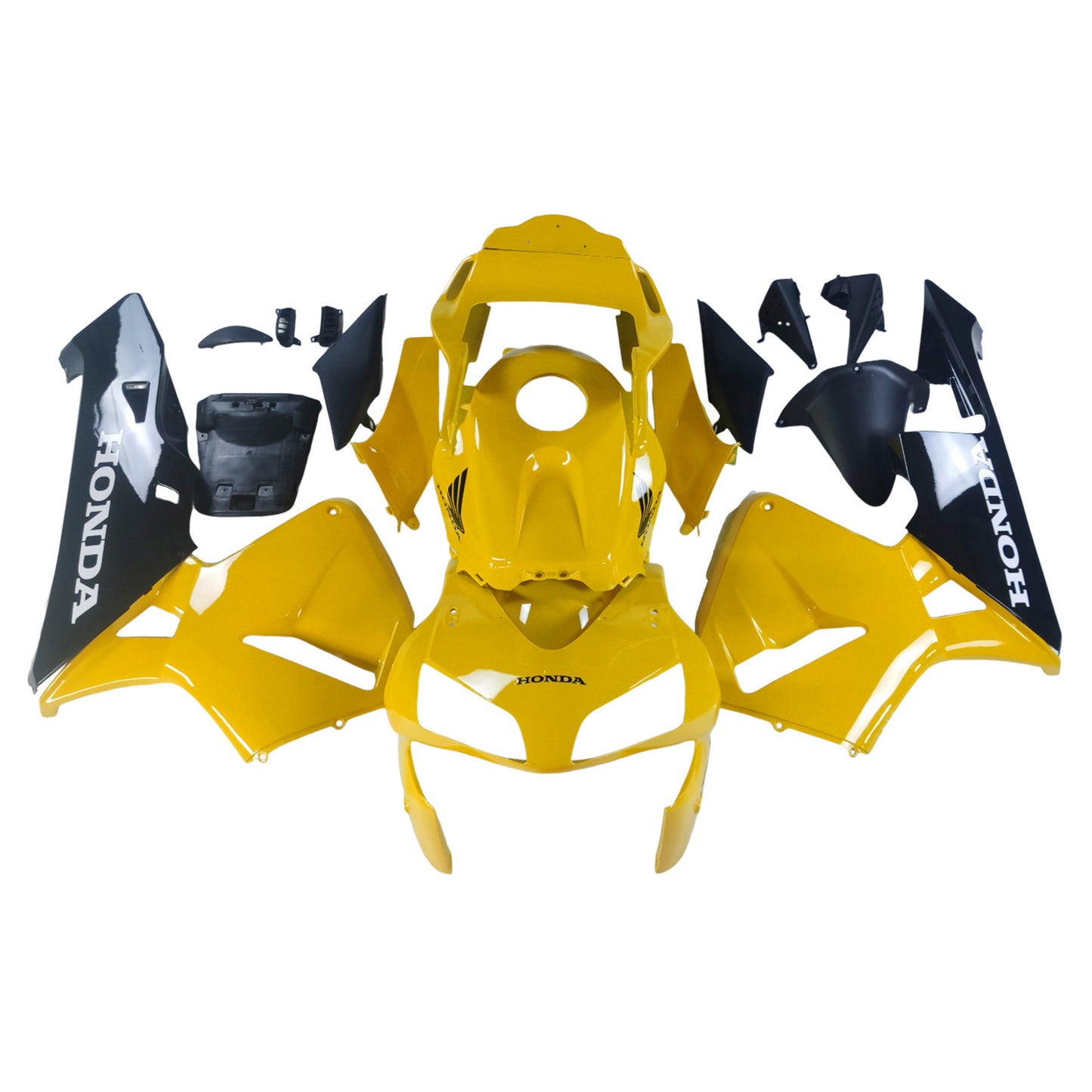 Per CBR600RR 2003-2004 Carrozzeria Carenatura ABS giallo Plastica stampata ad iniezione Set generico