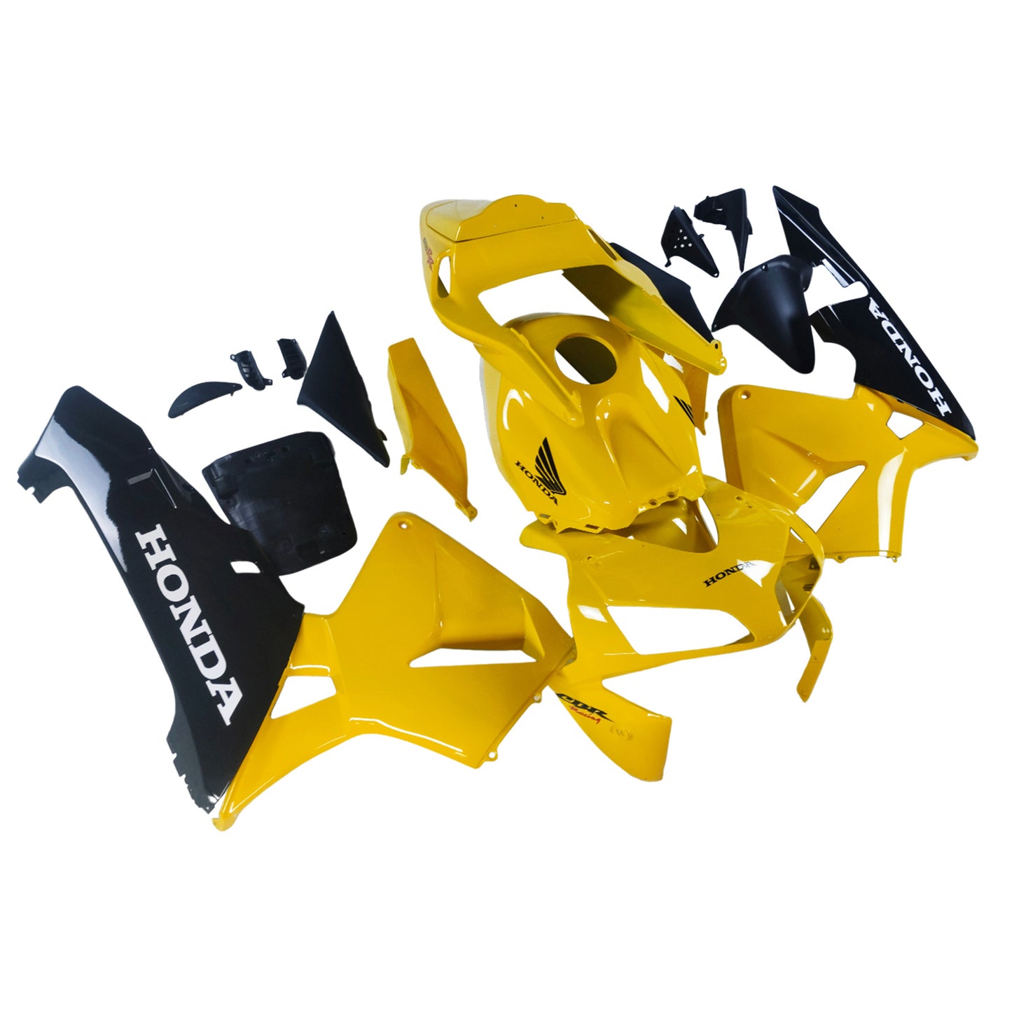 Carene 2003-2004 Honda CBR 600 RR Giallo &amp; Nero Honda Racing Generic