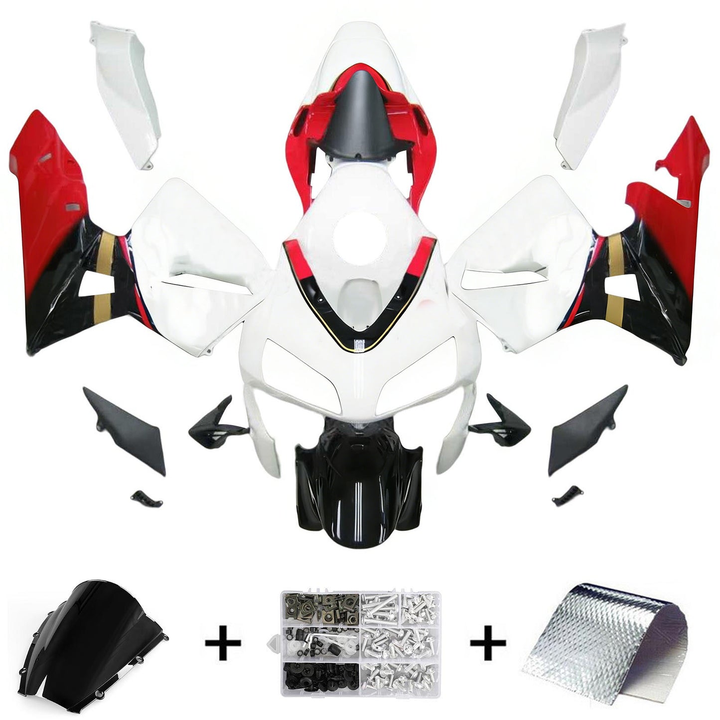 Kit carenatura per carrozzeria addominali di plastica per Honda CBR600RR 2003-2004 F5