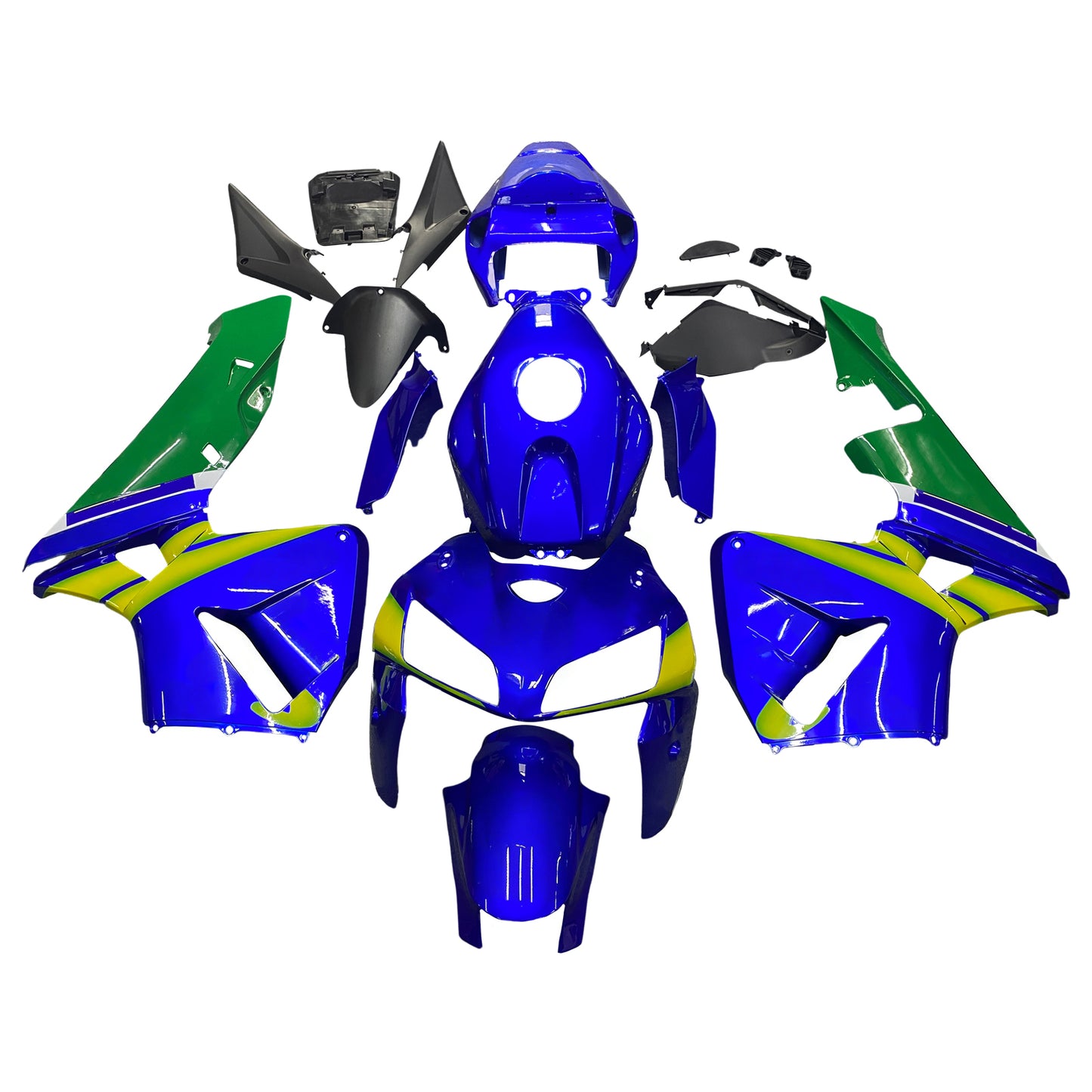Carene 2005-2006 Honda CBR 600 RR Blu &amp; Verde Movistar Racing Generico