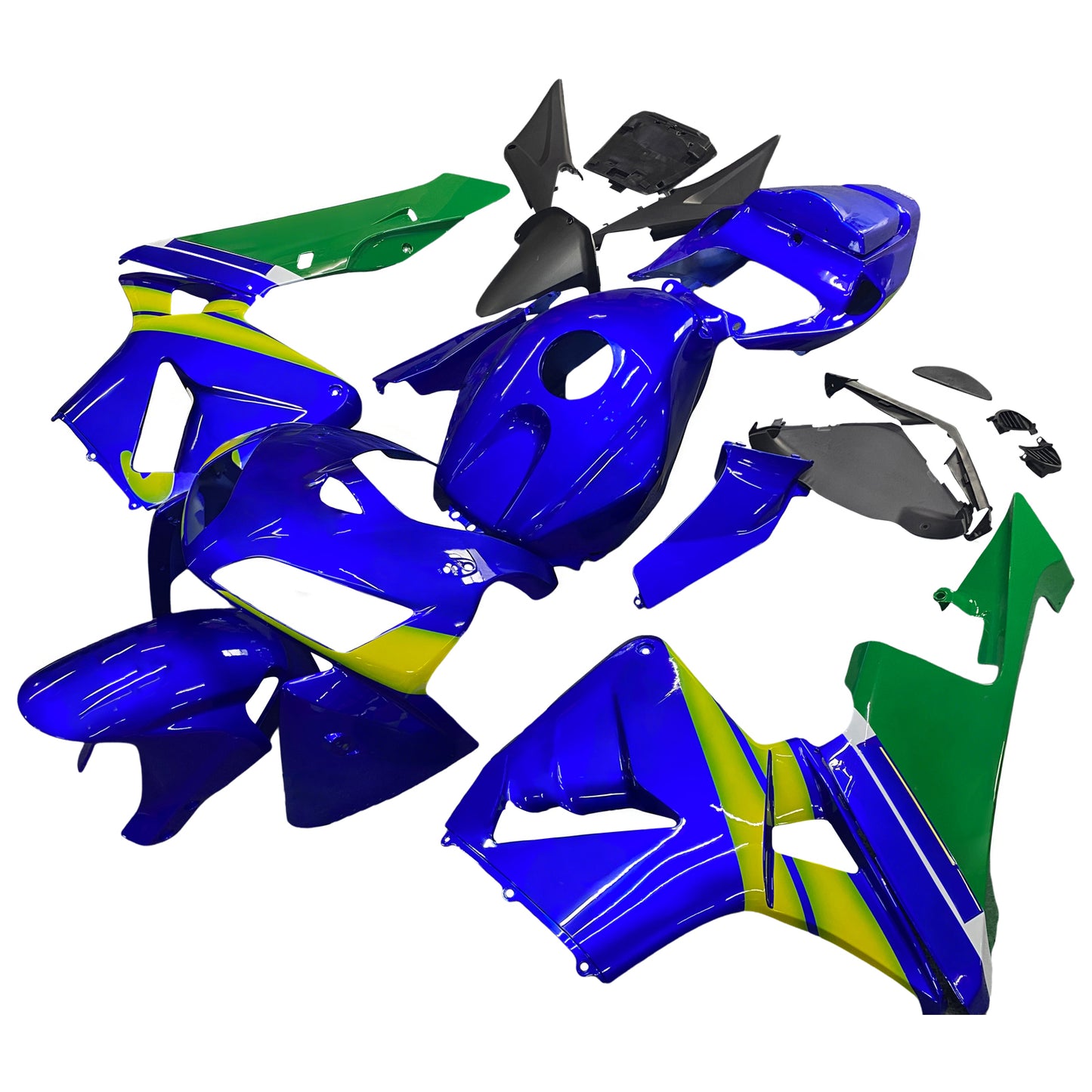 Carene 2005-2006 Honda CBR 600 RR Blu &amp; Verde Movistar Generico