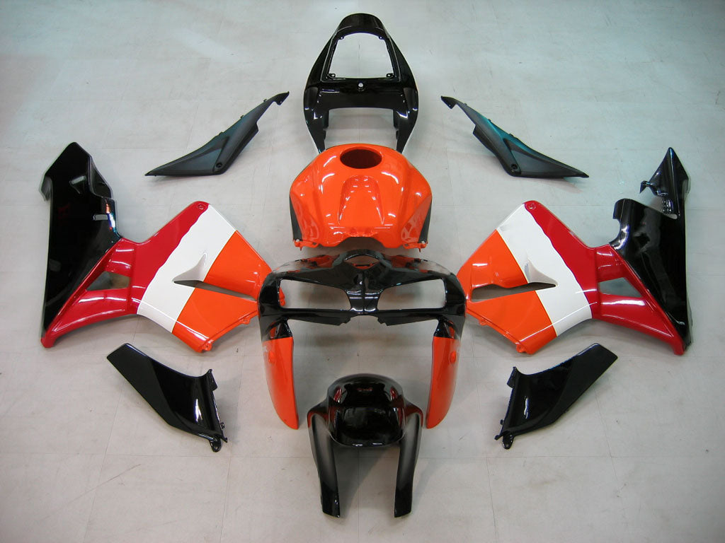 Amotopart 2005-2006 Honda CBR600 Kit arancione e nero