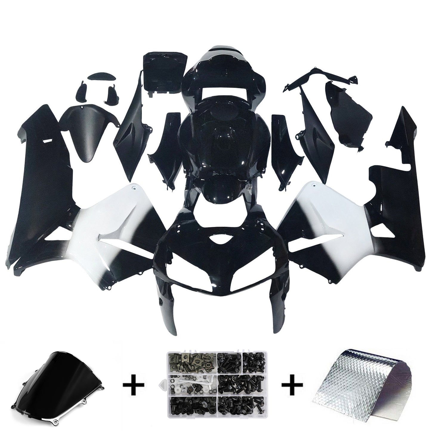 Carene 2005-2006 Honda CBR 600 RR Black West Generico