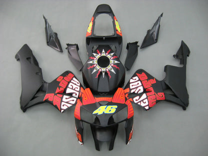 Carene 2005-2006 Honda CBR 600 RR Nero Opaco Valentino Rossi Racing Generico