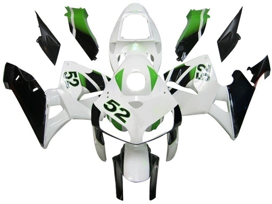 Per CBR600RR 2005-2006 Carrozzeria Carenatura ABS bianco Set plastica stampata ad iniezione Generico