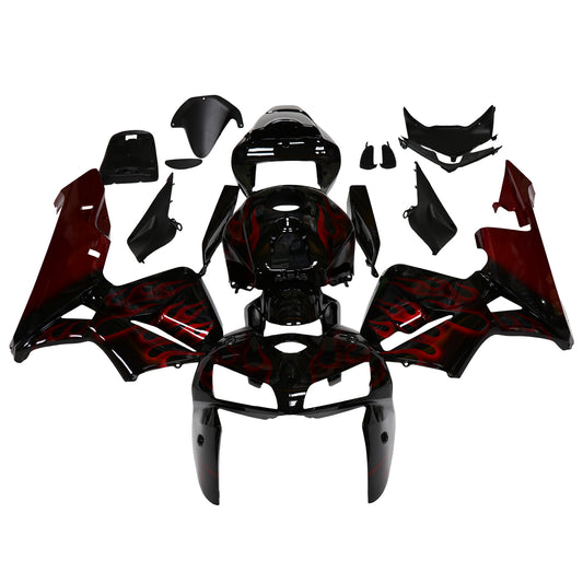 Carene 2005-2006 Honda CBR 600 RR Black &amp; Red Flame CBR Generic