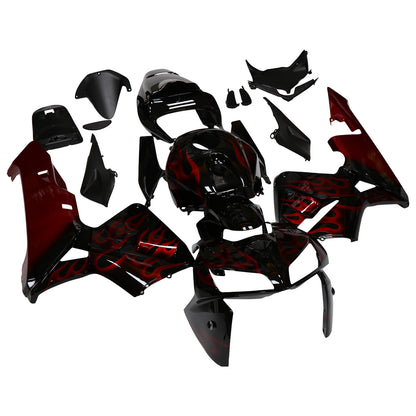 Carene 2005-2006 Honda CBR 600 RR Black &amp; Red Flame CBR Generic