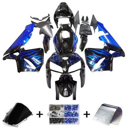 Carene 2005-2006 Honda CBR 600 RR Black & Blue Flame Racing Generico