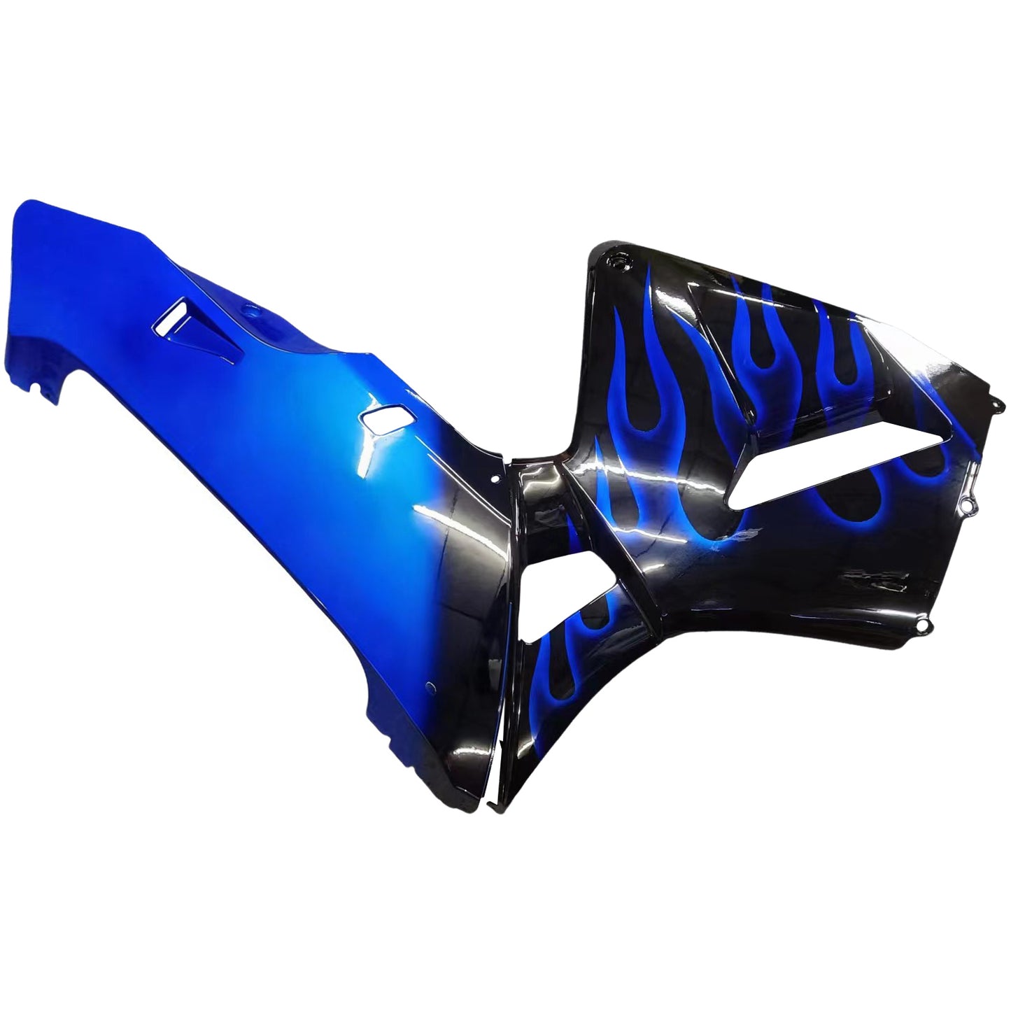 Carene 2005-2006 Honda CBR 600 RR Black & Blue Flame Generico