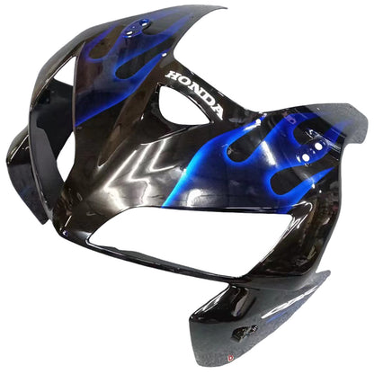 Carene 2005-2006 Honda CBR 600 RR Black &amp; Blue Flame Racing Generico