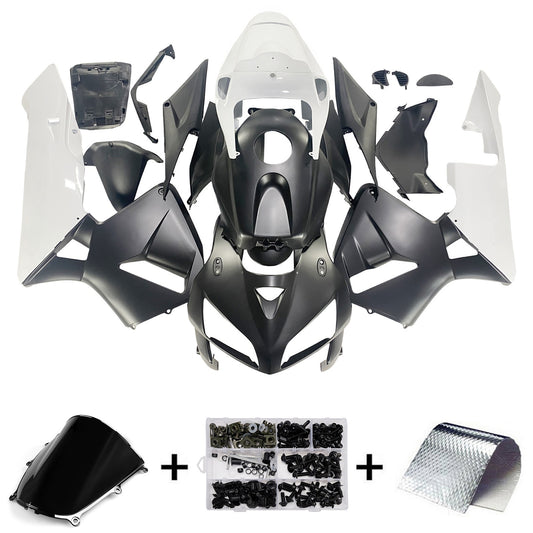 Carene 2005-2006 Honda CBR 600 RR Matte Black &amp; White Honda Racing Generic