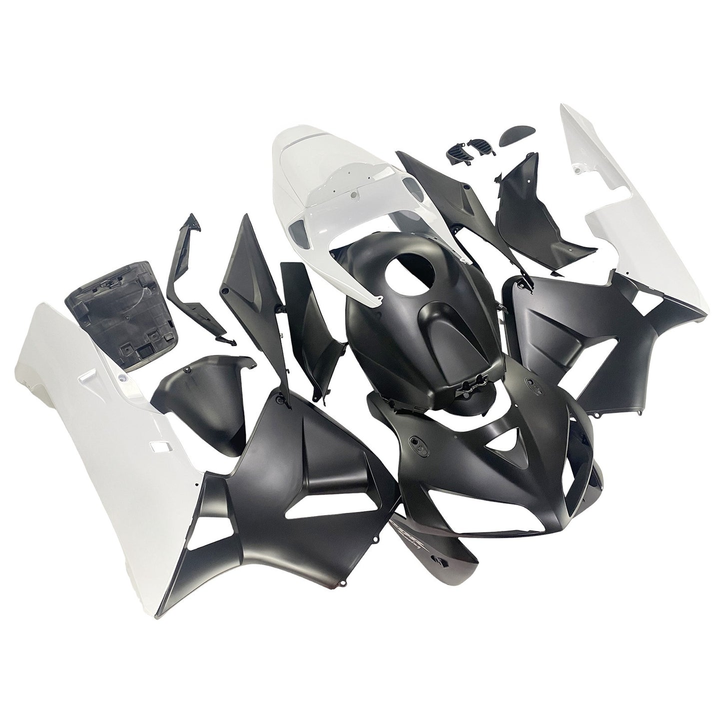 Carene 2005-2006 Honda CBR 600 RR Matte Black &amp; White Honda Racing Generic