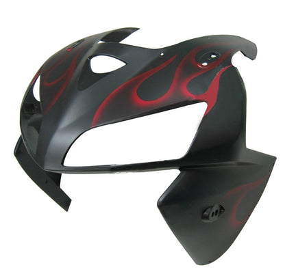 Carene 2005-2006 Honda CBR 600 RR Matte Black & Red Flame Racing Generico