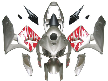 Carene 2005-2006 Honda CBR 600 RR Silver & Red Tribal Generic