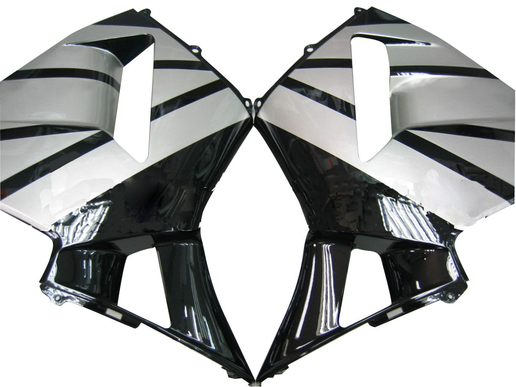 Amotopart Cladding Honda CBR600RR (2005-2006) Kit di paura nero bianco