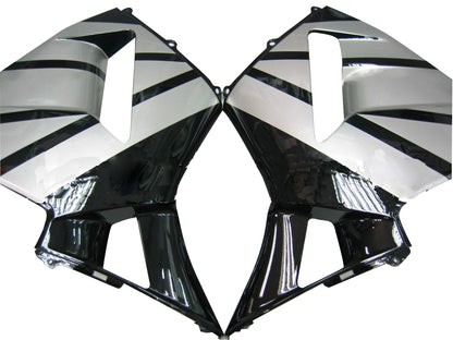 Amotopart Cladding Honda CBR600RR (2005-2006) Kit di paura nero bianco