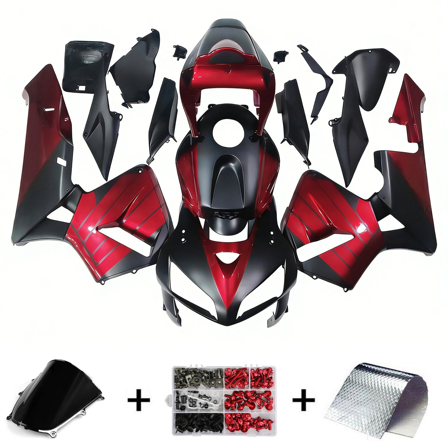 Kit carenatura per carrozzeria addominali di plastica per Honda CBR600RR 2005-2006 F5
